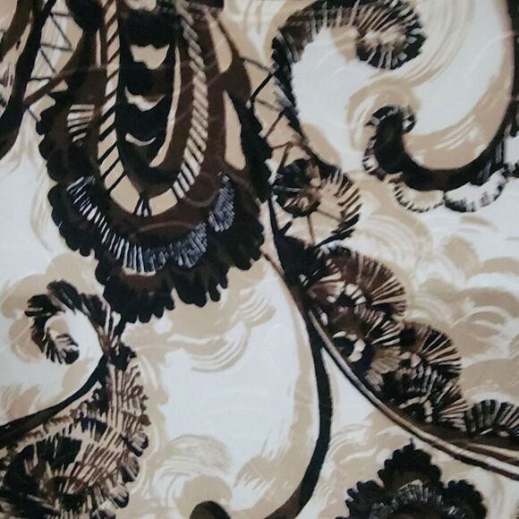 JM Collection Tunic Top Womens 2X Textured Stretch Flowy Pausley Office Career - Picture 3 of 13